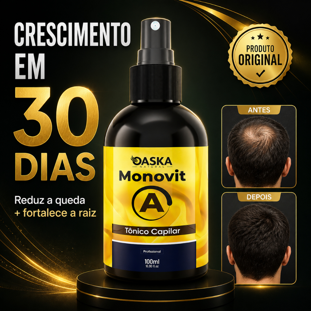 Crescimento Capilar Acelerado 100ML | Monovit A Original Anti Queda 30 Dias