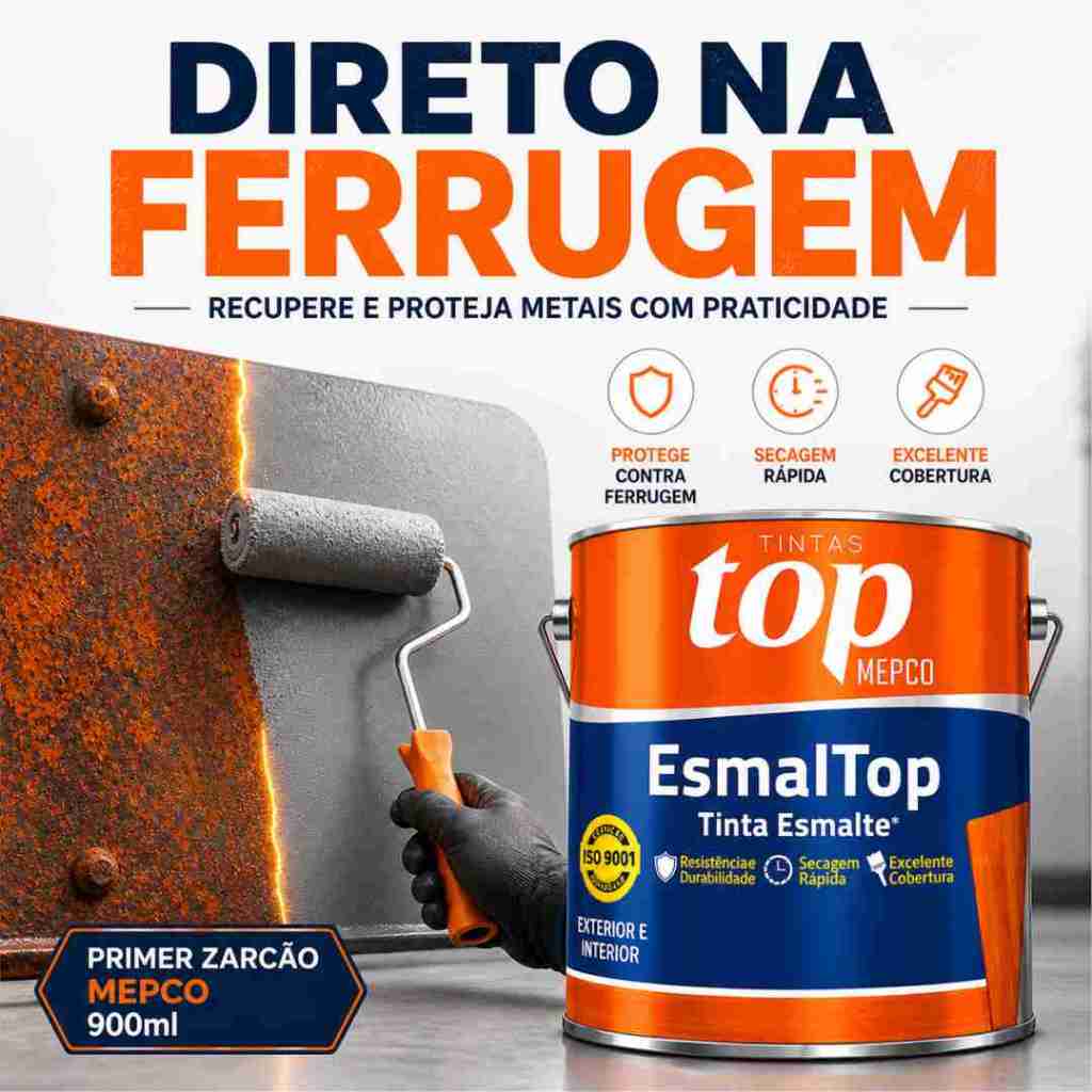 Tinta Para Ferrugem 900ml – Direto no Metal, Alta Aderência e Secagem Rápida — imagem 2 de 2
