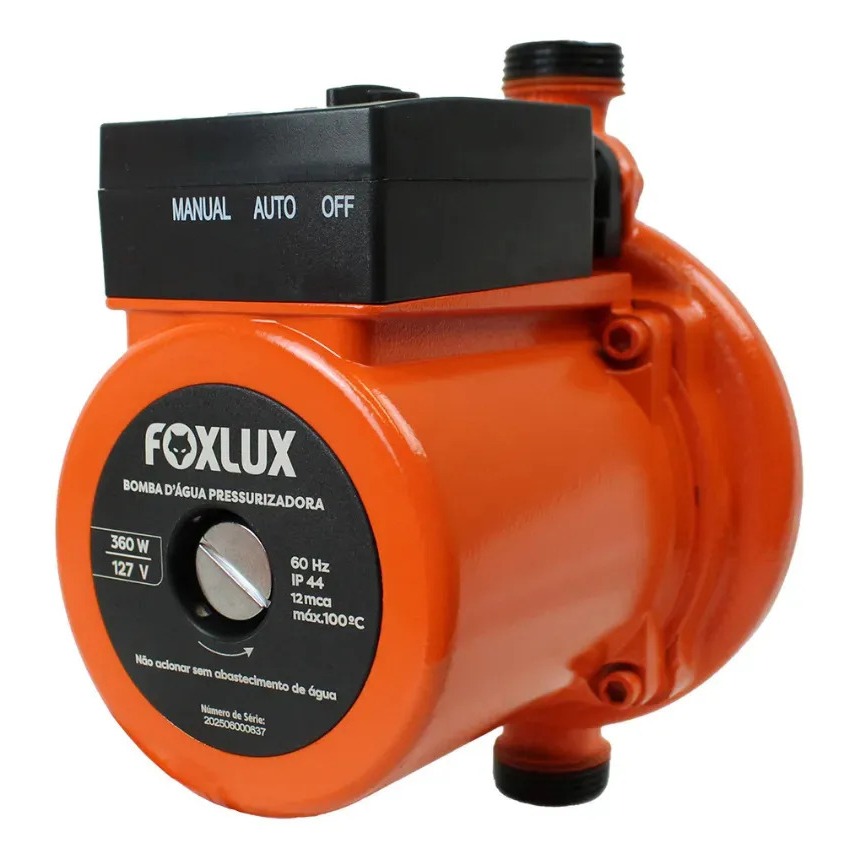 BOMBA DÁGUA PRESSURIZADORA 360W 127V - FOXLUX