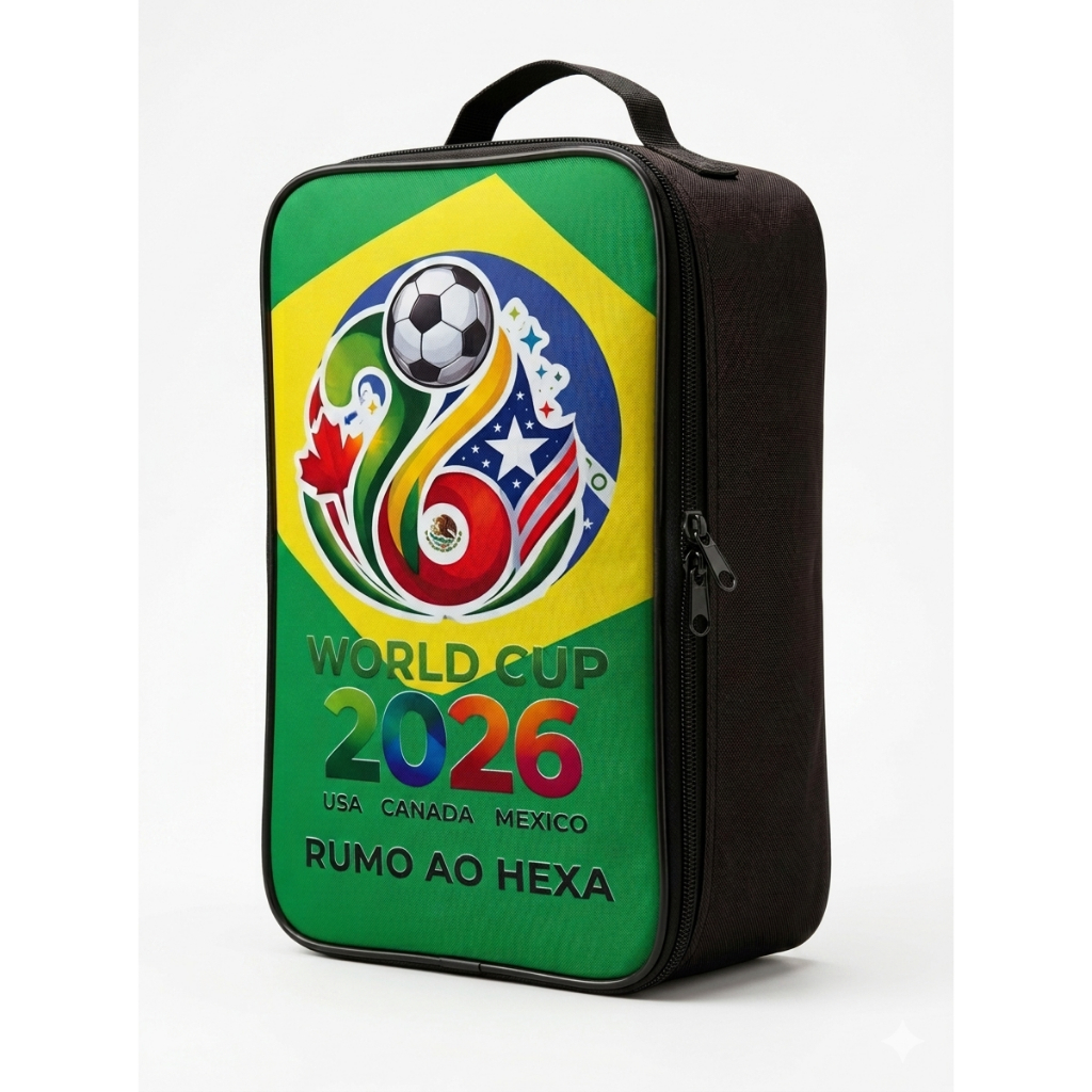 Porta Chuteira Masculino Futebol Brasil Copa Do Mundo