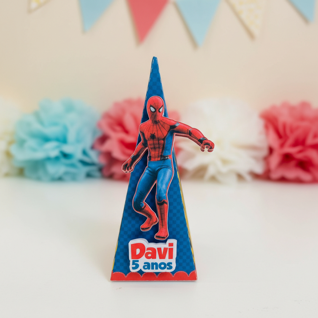 Homem aranha|caixinhas personalizadas|caixa milk|caixa cone|sacolinha surpresa