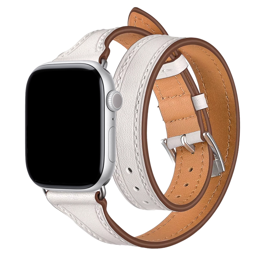 Pulseira Double Tour Slim Premium Compatível com Apple Watch - NÃO É O RELÓGIO