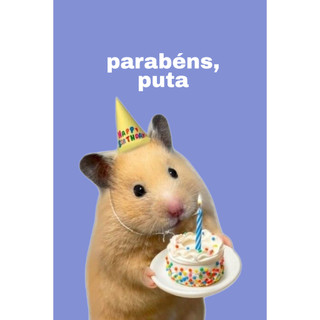 Parabens Puta Cartão de Presente - Presente pra amiga - Ideia de Presente - Cartões Divertidos