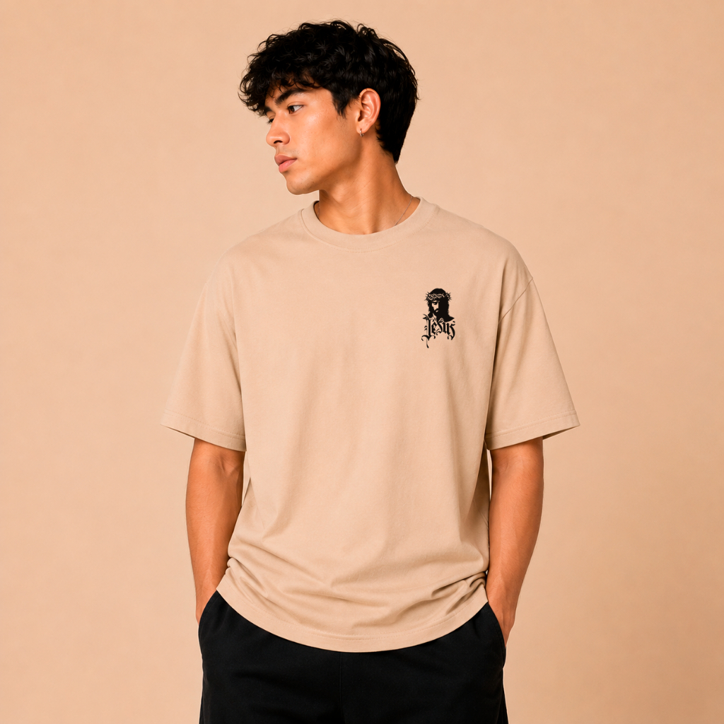 Camiseta Oversized Suedine Jesus Estampada Streetwear Premium Unissex Confortável Compre Agora