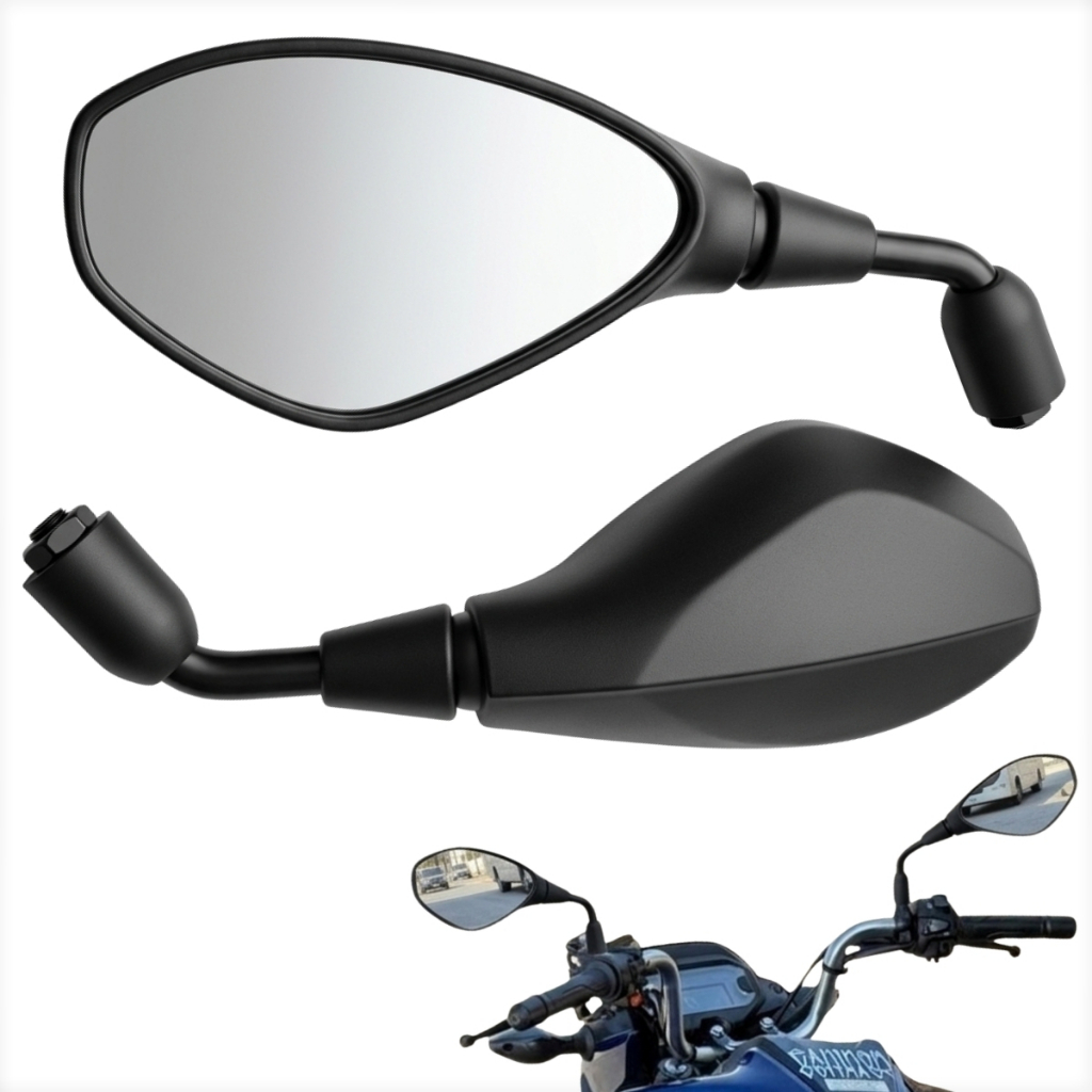 Par Retrovisor Espelho Bmw F800 Gs650 Rosca Honda Haste Curta Fixo Rebaixada 90º Cg Fan Titan 160 Xre 300 Cb 300