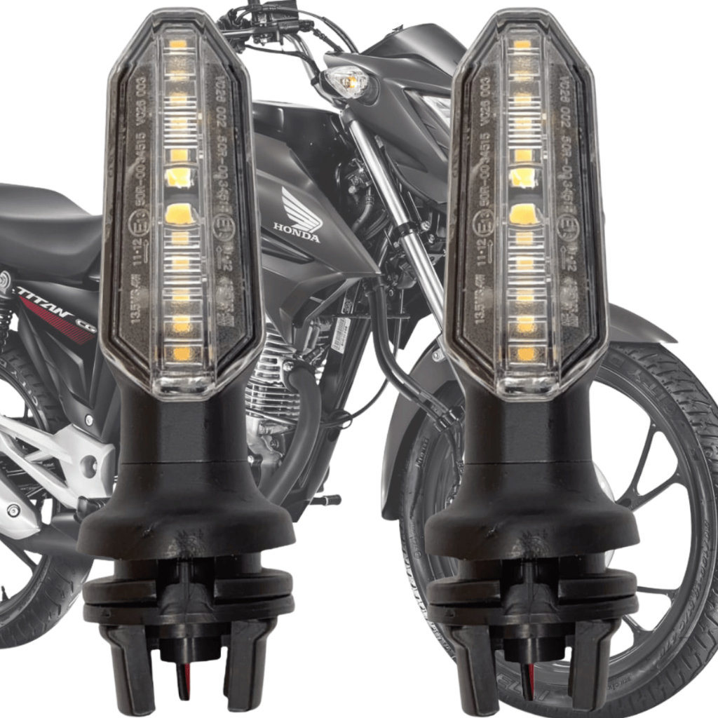 Par Pisca Seta Led Sequencial Cb Twister 2016 Cg Titan Fan 160 Start 160