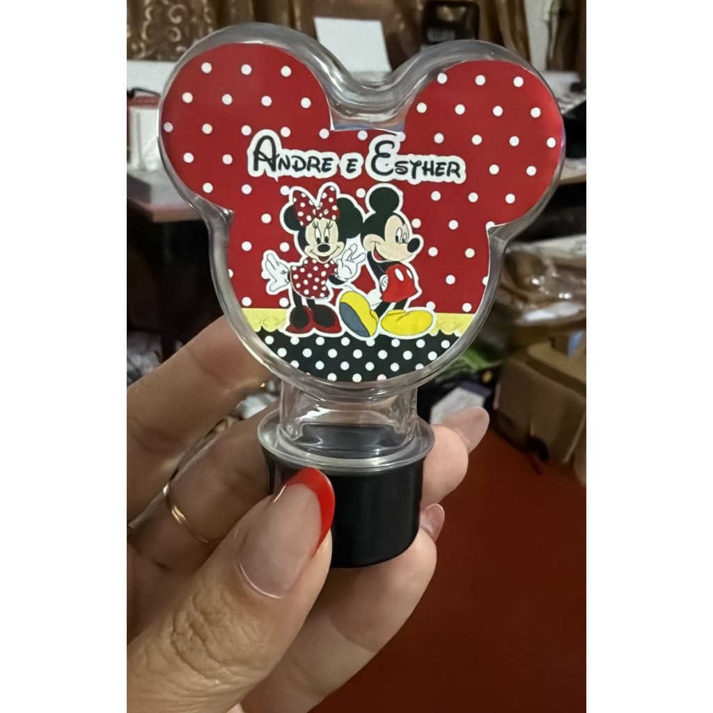 kit 15 à 45 Adesivo Tubete Cabeça do Mickey | Alique Mickey | Festa Mickey | Silhueta Mickey