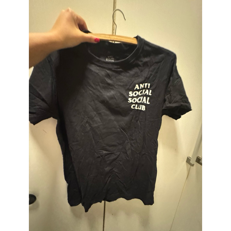 camiseta anti social social club preta