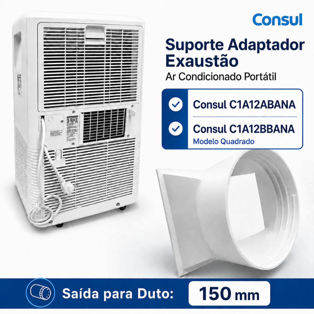 Suporte Adaptador Exaustão Ar Condicionado Portátil Consul Facilite C1A12ABANA