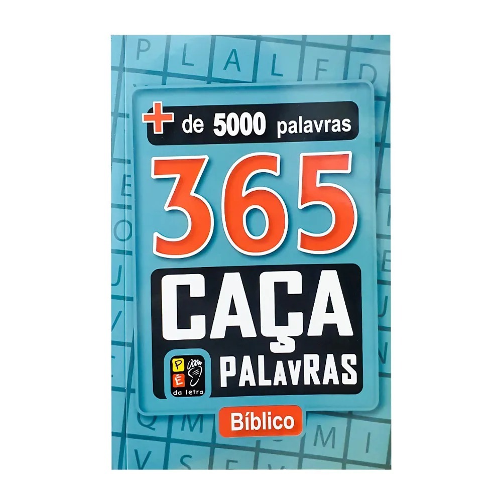 Livro 365 Caça-Palavras Bíblico Letras Grandes Passatempo Bíblico