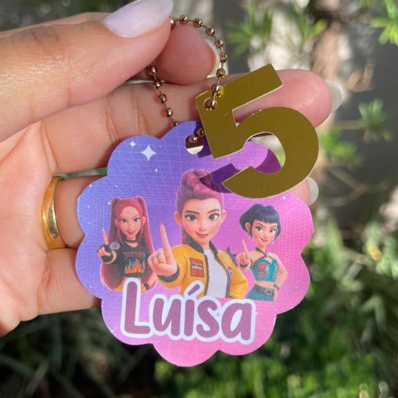 ENVIO RÁPIDO TAGS Guerreiras do K-Pop - kpop personalizado- ACOMPANHA CORRENTE