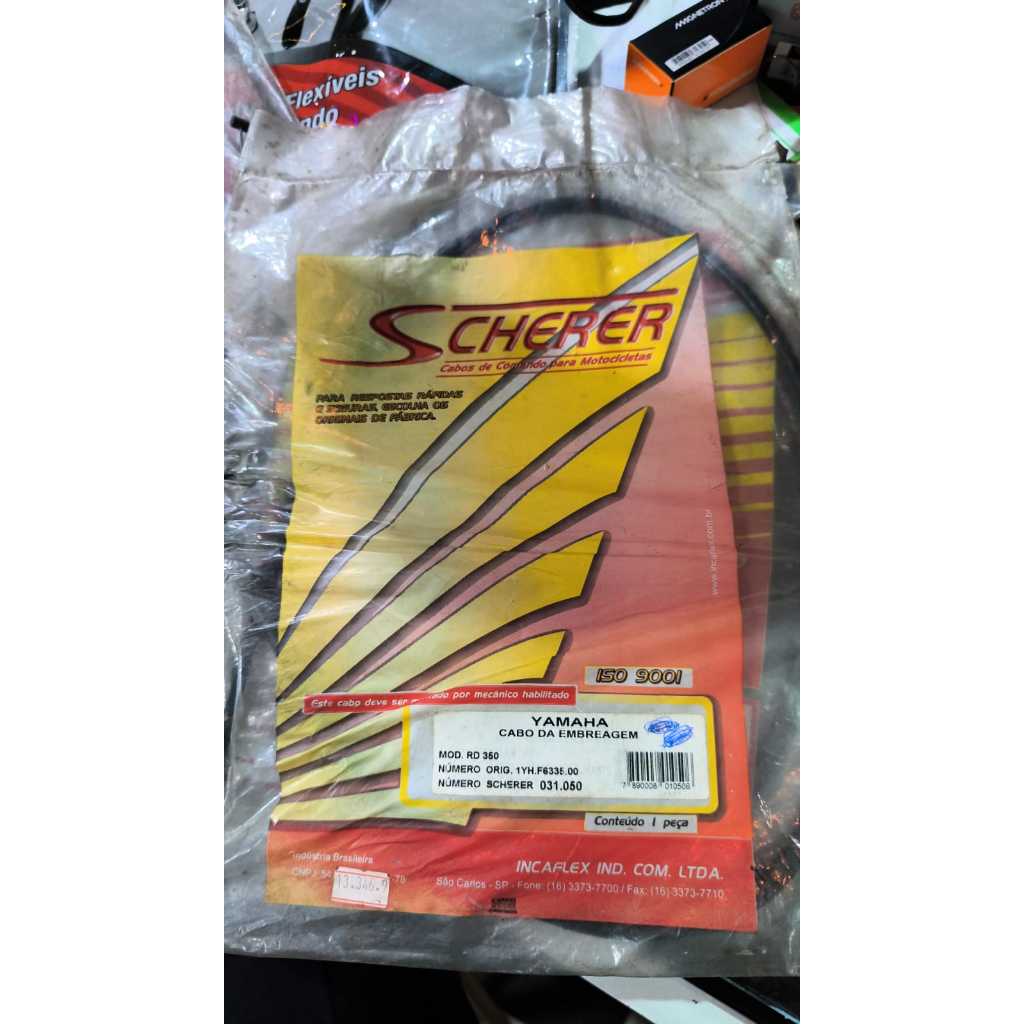 Cabo embreagem RD 350 marca SCHERER ( estoque antigo)