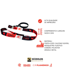 Cordão Flamengo ZICO 1981 Oficial Licenciado | Porta Copo Rubro-Negro