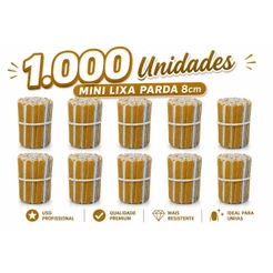 Lixa Unha Mini 8cm Parda 1.000 Unidades