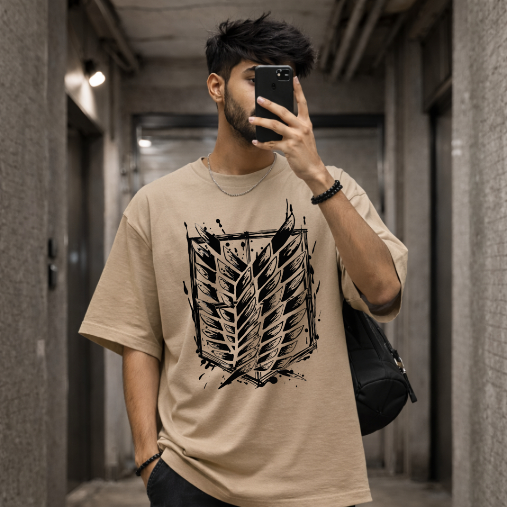 Camiseta Anime Attack On Titan Shingeki Escudo Eren Mikasa Levi Camisa Streetwear Unissex