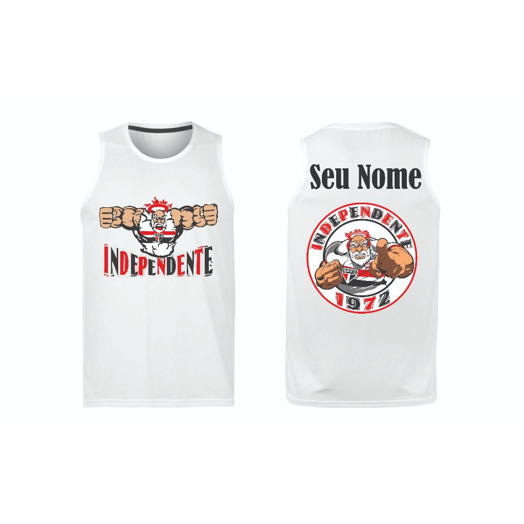 Regata Camiseta Indepentende Sao Paulo com seu nome