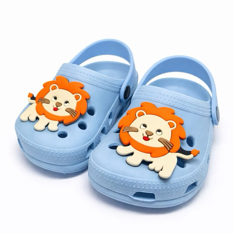 Sandália Infantil Menino Leão Masculino Leve Macio Confortável  Estilo Babuche