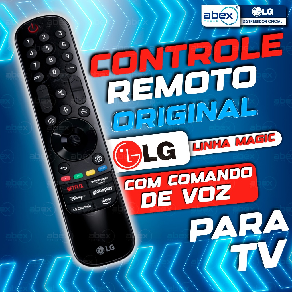Controle Remoto Smart Magic LG MR24GA AKB76045004 TV UT8000 UT8050 Com Comando V