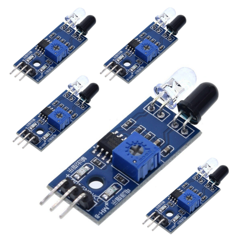 5 x Sensor De Obstáculo Reflexivo Infravermelho Lm393 Arduino