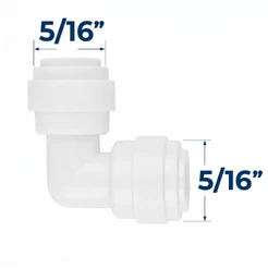 Conector Cotovelo Joelho Engate Rápido 5/16 X 5/16 – Adaptador para Filtro, Purificador e Mangueira