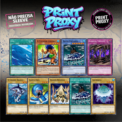 CONJUNTO DE CARTAS PROXY - MAKO TSUNAMI - YUGIOH