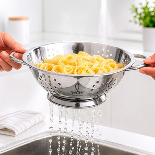 Escorredor De Macarrão Inox Lavador De Arroz