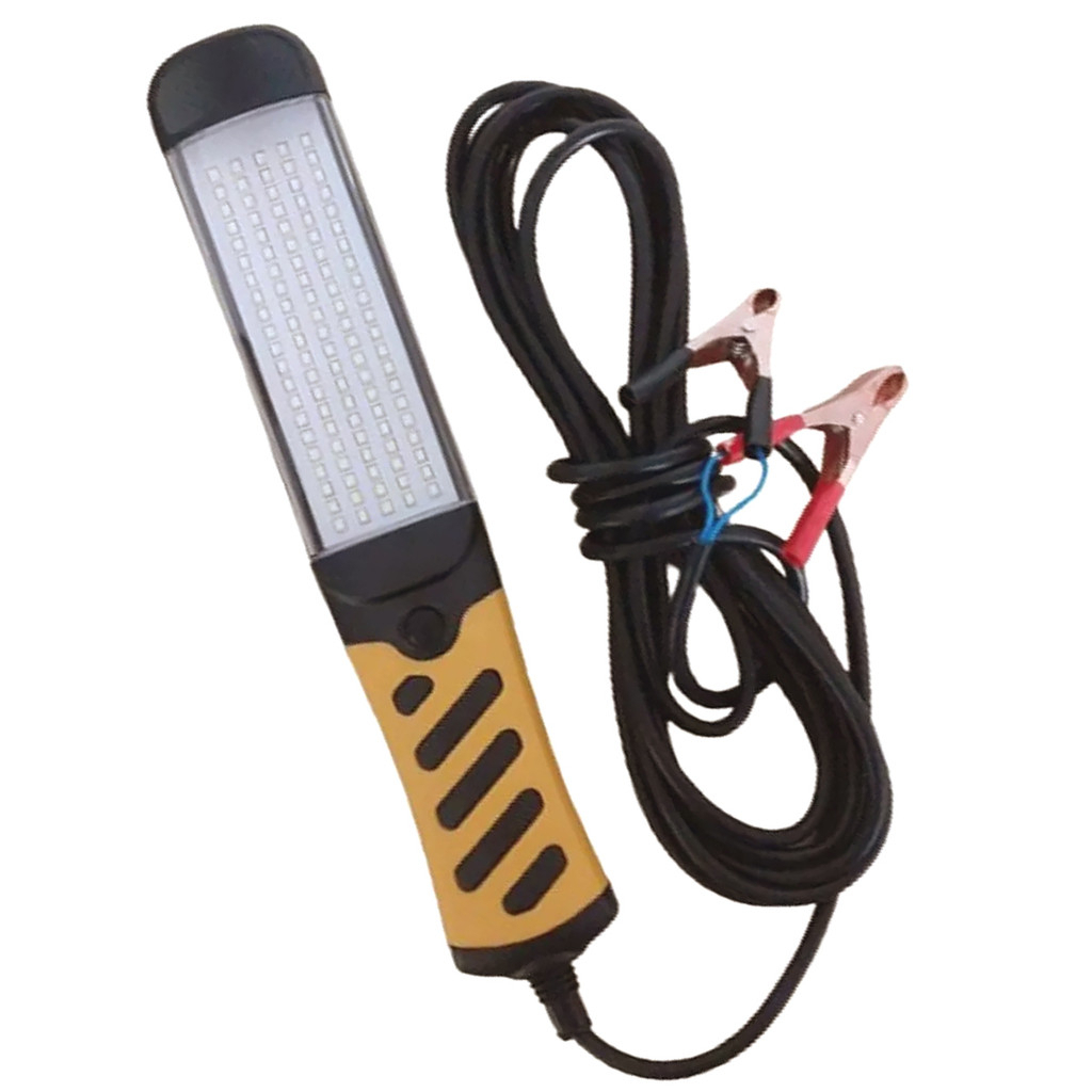 Lanterna LED Automotiva Profissional 105 LEDs com Cabo 5m e Garras Jacaré