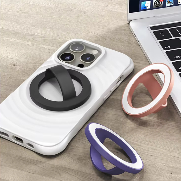 Suporte Magnético Celular com Aderência Circular Confortável de Silicone