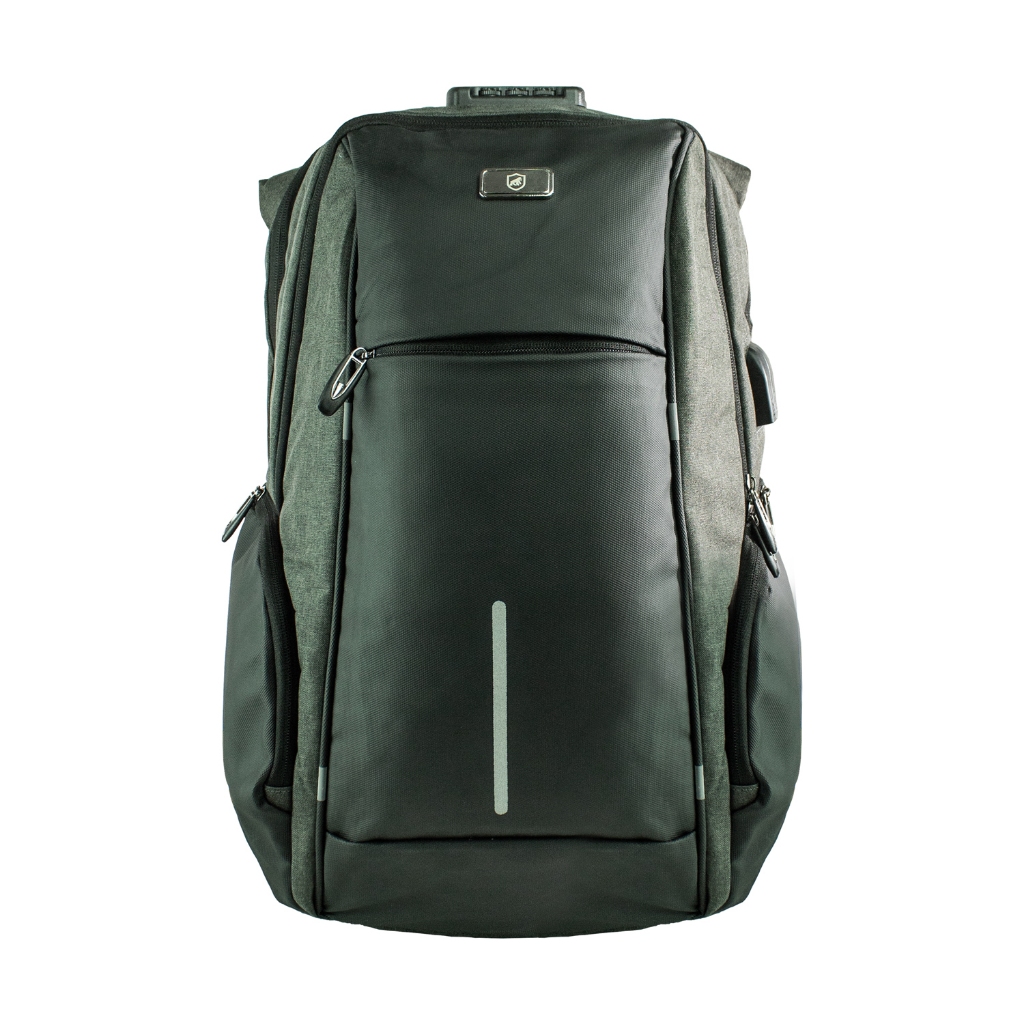 Mochila Antifurto Locker p/ Notebook 15.6" Cadeado Embutido USB P2, Impermeável e Resistente Gshield
