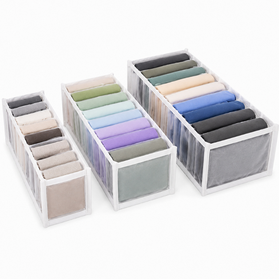 Colmeia Organizadora Branco Organizador de Guarda Roupas Meias Cuecas Calcinhas 1P 1M 1G