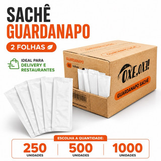 Guardanapo Sachê de Papel Embalado 30x14 250 500 1000 Unidades