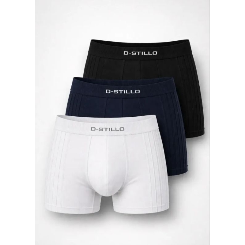 Cueca boxer microfibra - sem costura - confortável - D. Stilo. CORES SORTIDAS