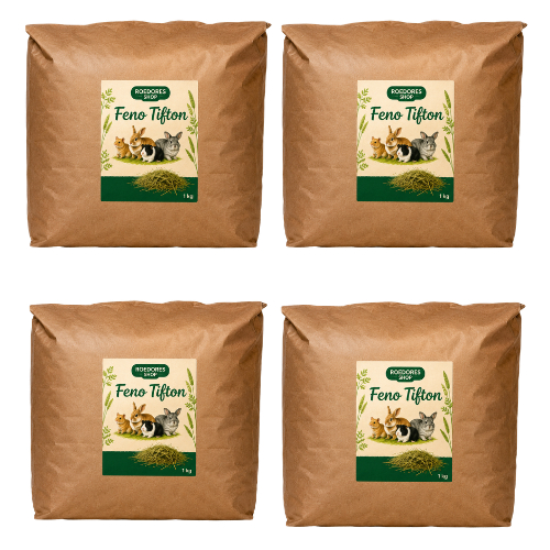 4Kg Feno Verdinho Premium Para Coelhos Porquinhos Da India Chinchila Hamster