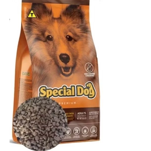 Ração cachorro Special Dog Vegetais Granel 2kg sem corante