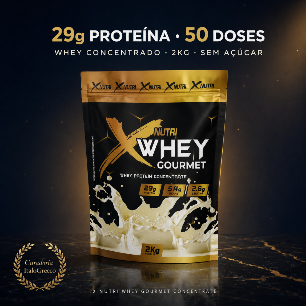 Whey Protein Concentrado 2kg - X Nutry 29g Proteínas 5,4 BCCA