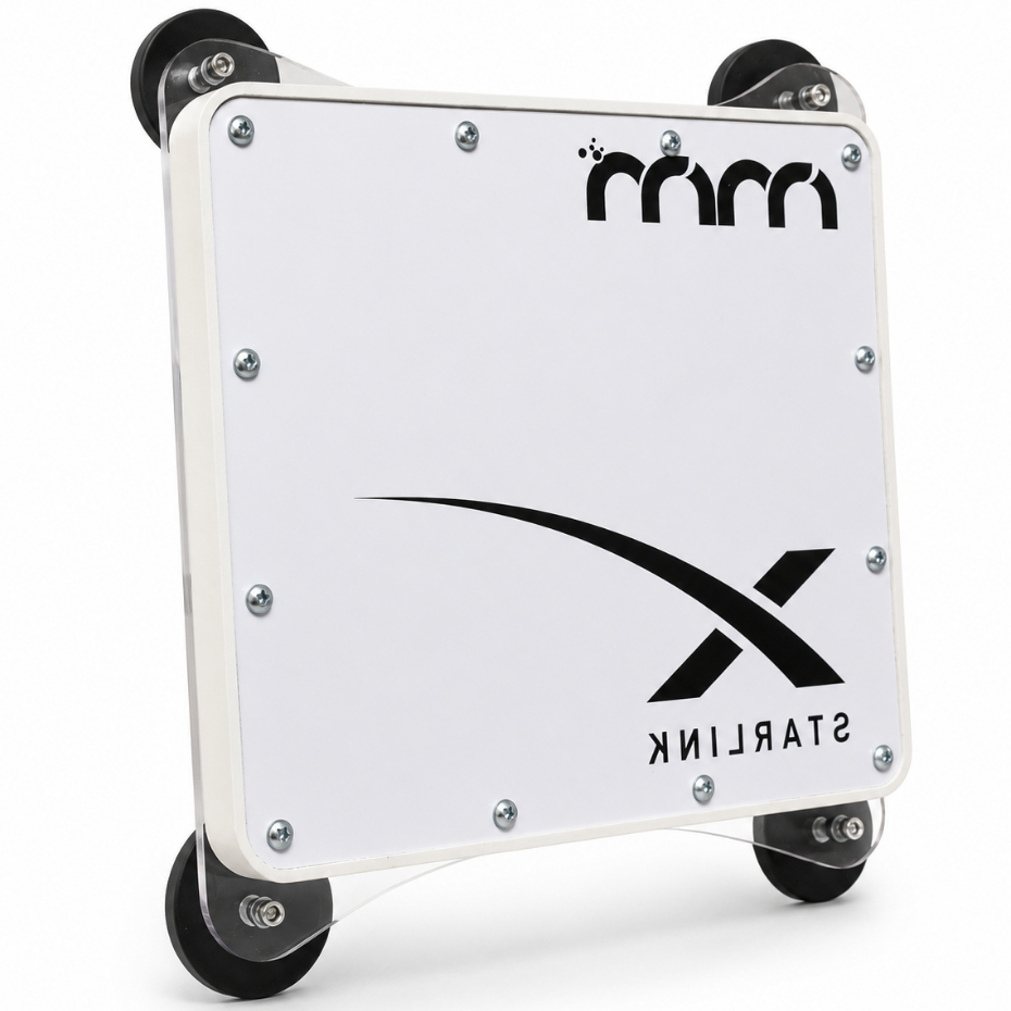 Case Veicular Starlink Mini Em PVC Expandido Fixação Magnética Ímãs 66mm Carro Motorhome