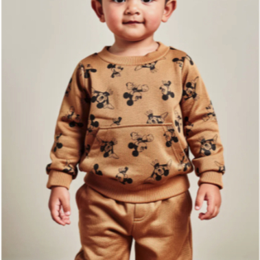 Conjunto Moletom Com Capuz e Calça Infantil Menino  100% Algodão