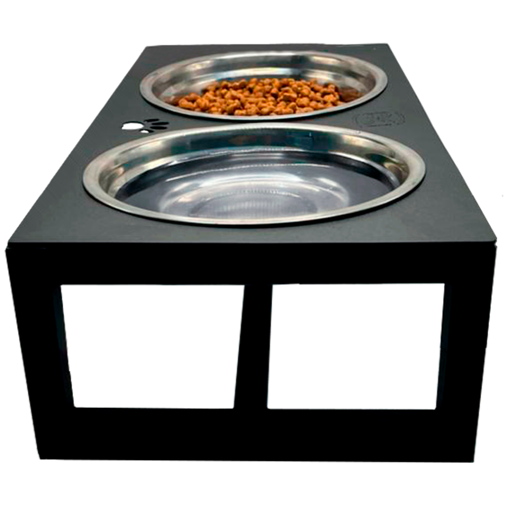 Comedouro e Bebedouro Para ShihTzu, Pug, Yorkshire, Chihuahua Duplo Cães E Gatos Ergonomico em Aço