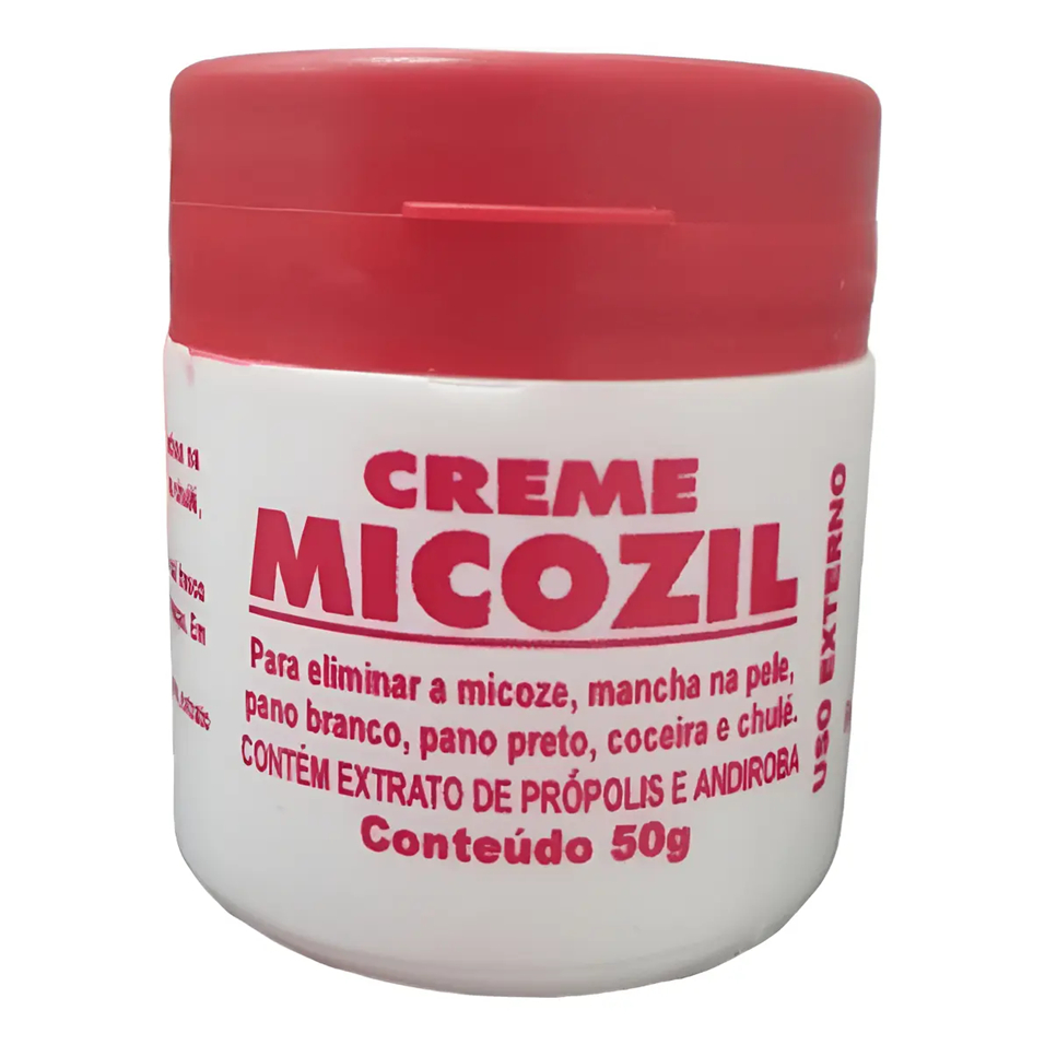 01 Unidade Creme Micozil Combate de Micose e Mancha - 50g Natural