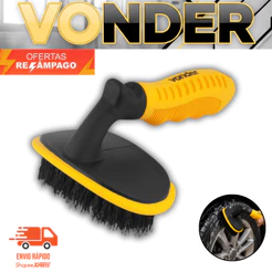 Escova Para Pneus Limpeza Vonder Resistente Uso em Carro Moto Bike Caminhão Premium Top