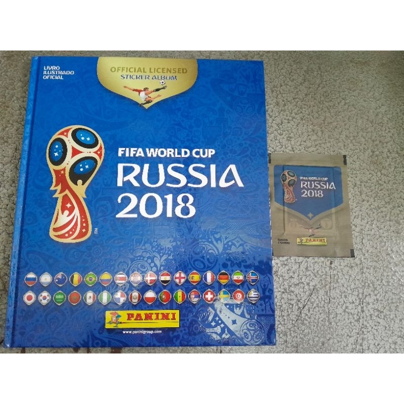 PROMOÇAO DE 185,00 POR 149,00 ALBUM CAPA DURA DA COPA DE 2018 MAIS 1 ENVELOPE  DE FIGURINHAS  LACRADO