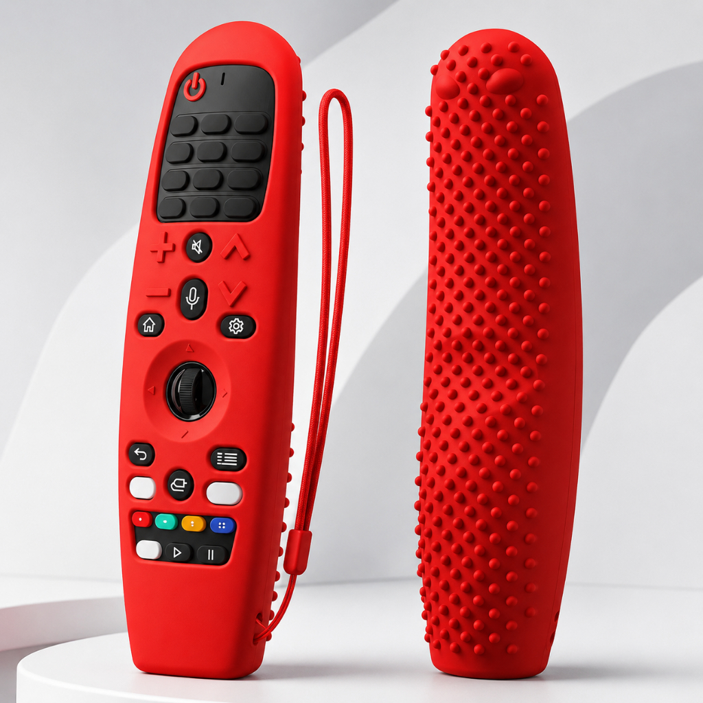 Capa Silicone Controle LG Magic Remote MR18 MR19 MR20 Proteção Antiderrapante Preta