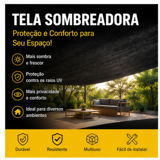 Rede sombra densa anti-UV, refresca varanda, jardim e estufa, bloqueia sol forte, vem com corda, vários tamanhos prático