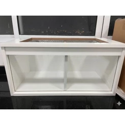 Terrário 100x40x40, COM DIVISÓRIA REMOVÍVEL, perfeito para Hamster e répteis.