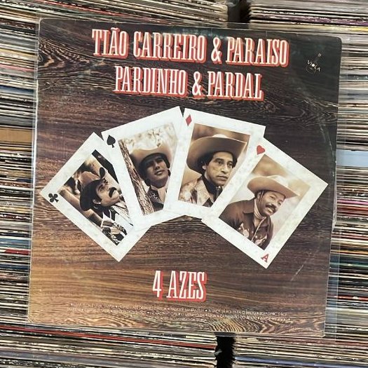 LP VINIL TIÃO CARREIRO E PARAISO/PARDINHO E PARDAL - 4 AZES