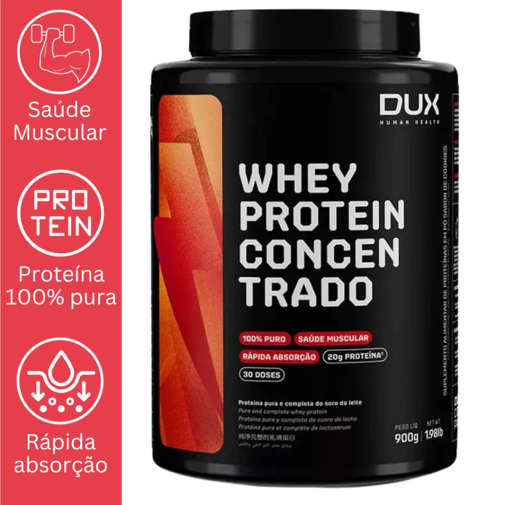Whey Protein Concentrado 900g Dux Nutrition Human Health