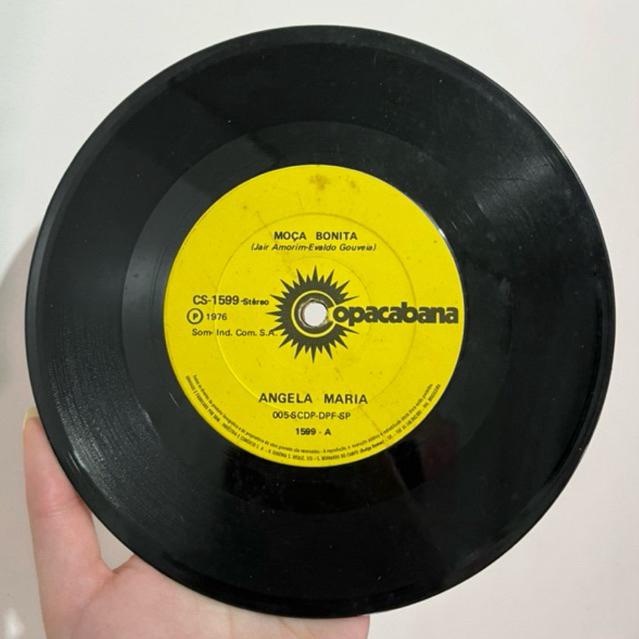 Disco Vinil Compacto Angela Maria Moça Bonita Vá Mas Volte 1976 Copacabana