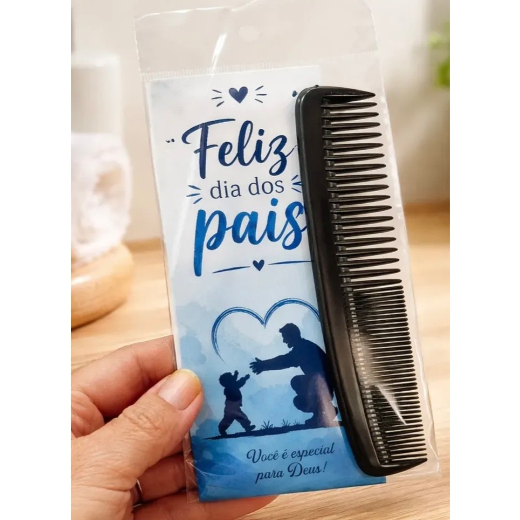 15 Lembrancinhas Gospel Evangélico Presente Lembrancinhas Dia dos Pais Bispo Personalizados  Marca Páginas + Pentes