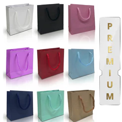 Sacola Bolsa Papel Presente Lembrancinha Joias Extra Pequena - 10x10x4 - Kit 10/50 Un.
