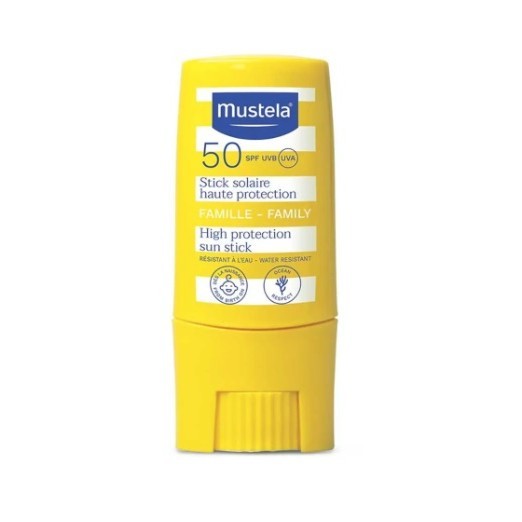 Mustela Stick Protetor Solar Facial FPS 50 - Fórmula Invisível e Resistente à Água